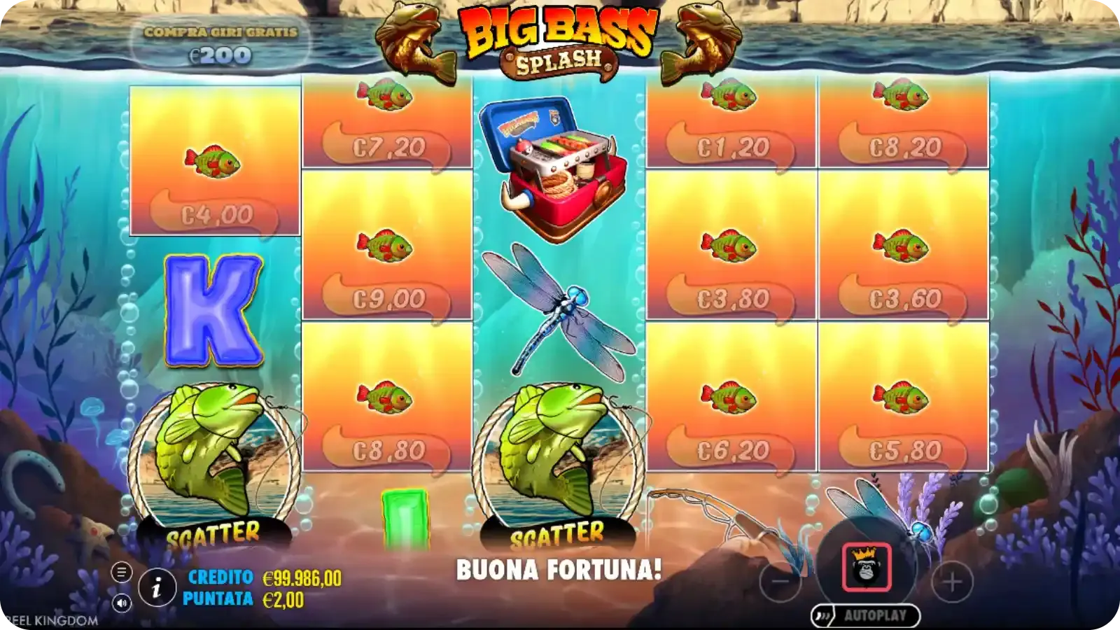 Retrigger - riattivazione dei Free Spins con nuovi simboli Scatter